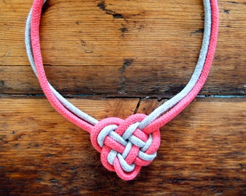 Celtic Heart Knot Necklace - celtic knot