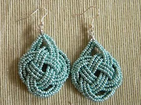 Double Coin Knot Earrings - celtic knot