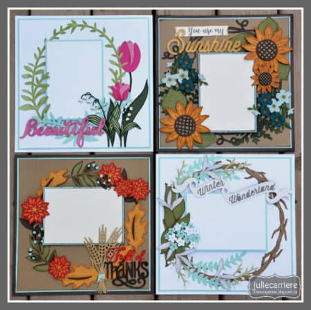 Flowers for all Seasons - scrapbook templates