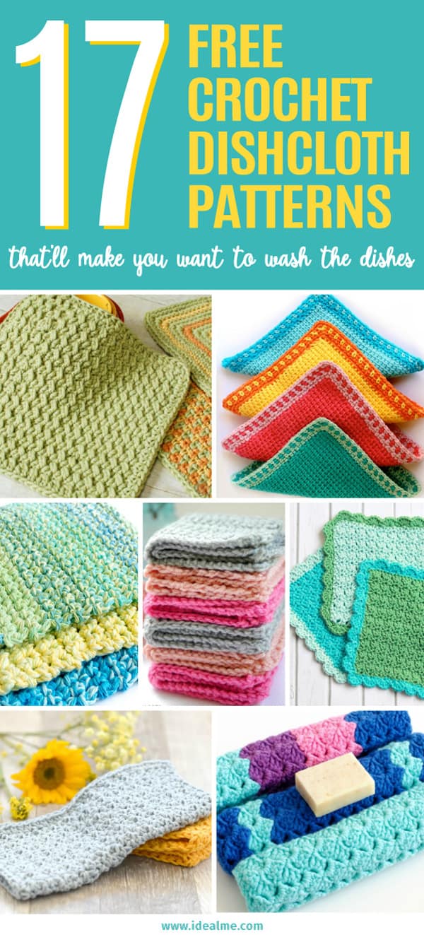 Looking for any each crochet project? Check out our 17 free crochet dishcloth patterns that'll make you actually want to wash the dishes now.