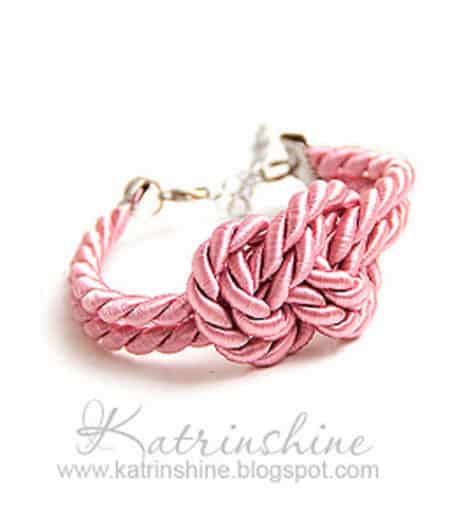 Knotted Cord Bracelet - celtic knot