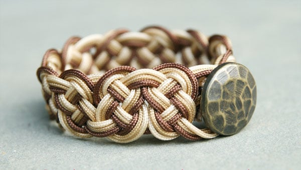 Ombre Knotted Bracelet - celtic knot