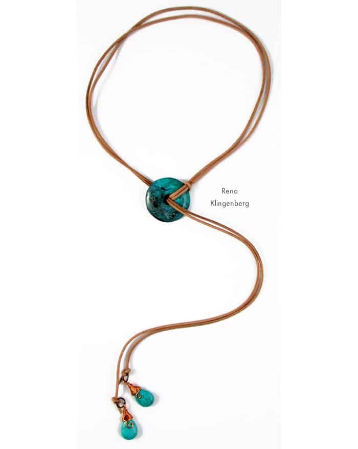 Southwestern Lariat Necklace - beginner jewelry projects