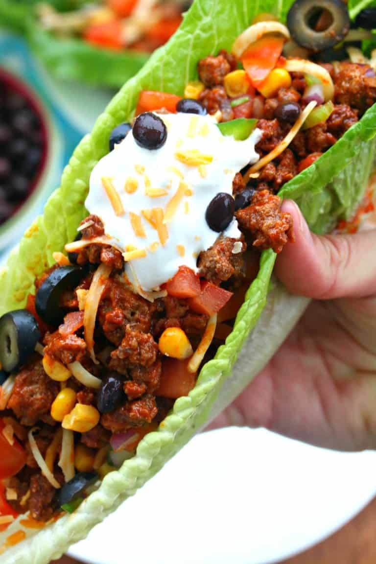 Turkey Taco Lettuce Wraps - gluten free meals