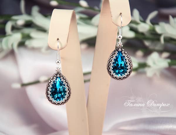 Braided Swarovski Drop Earrings - jewelry ideas
