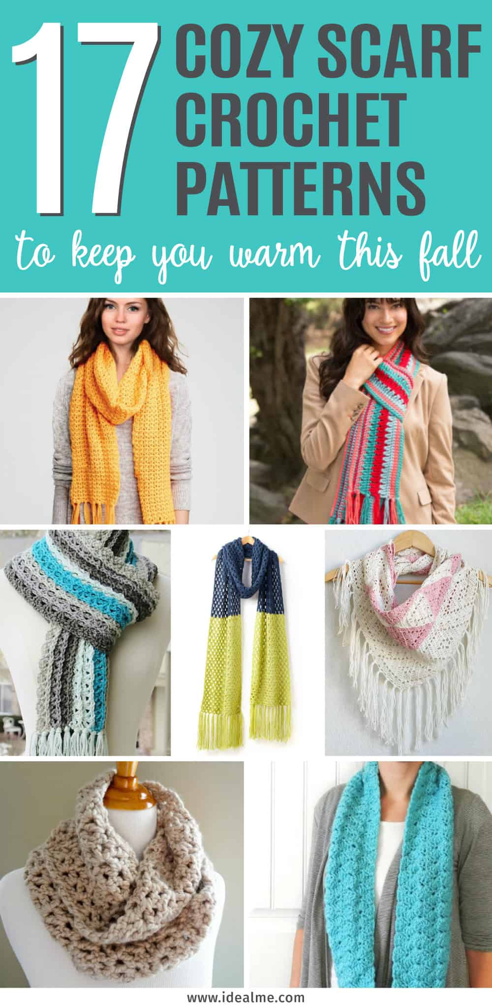 Grab some soft and cozy yarn. There's something for everyone with these 17 cozy scarf crochet patterns to keep you warm this fall.