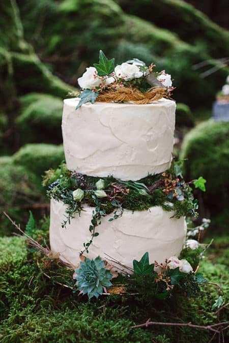 Magical Irish Woodland Wedding Cake - wedding cake decorating ideas