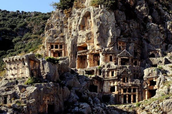 Myra Rock Tombs, Lycia, Turkey - unique travel destinations