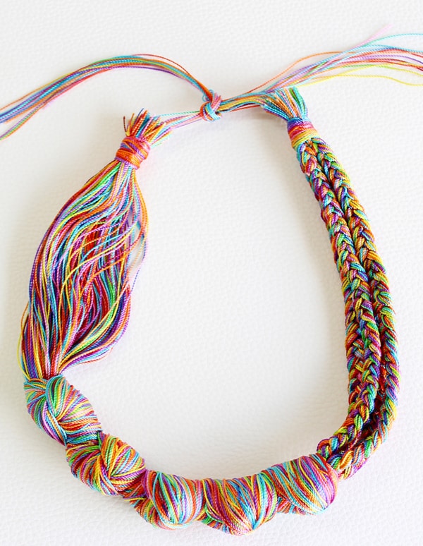 Statement Embroidery Threads Necklace - jewelry ideas