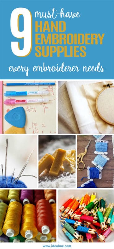 9 hand embroidery supplies