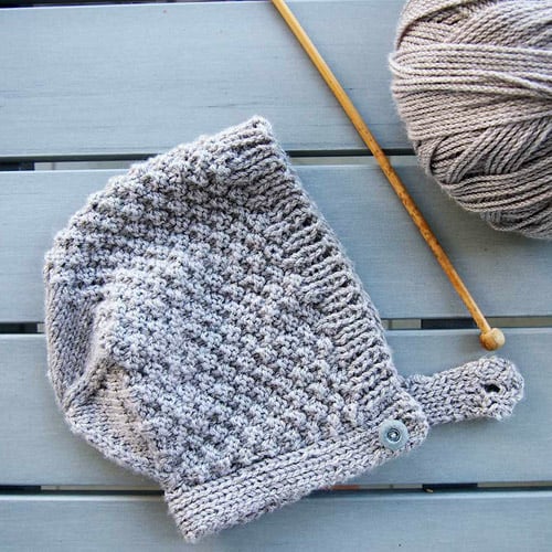 Baby Bonnet Hat - hat knitting patterns