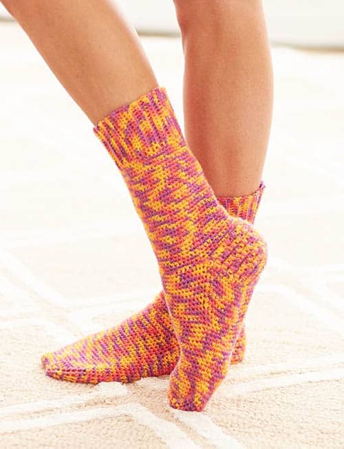 Bernat Basic Crochet Socks