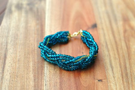 Braided Four Strand Bracelet - easy DIY bracelets