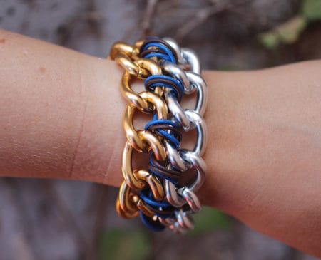Cc Skye-Inspired Two Tone Chain Bracelet - easy DIY bracelets