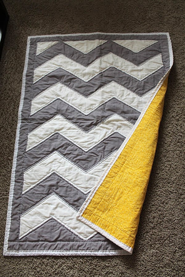 Chevron Baby Quilt - cheveron quilt patterns