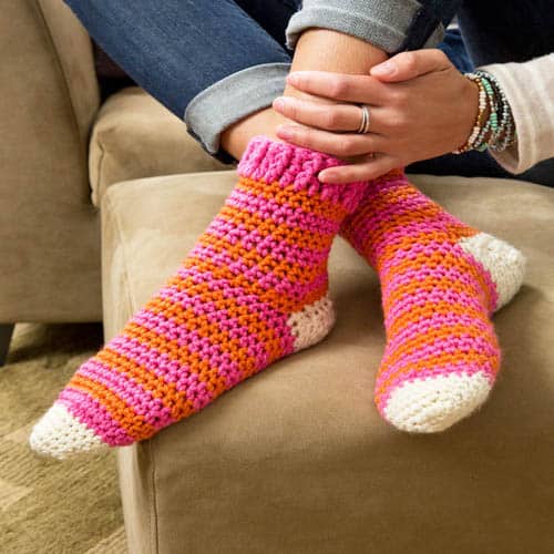 Cozy at Home Crochet Socks