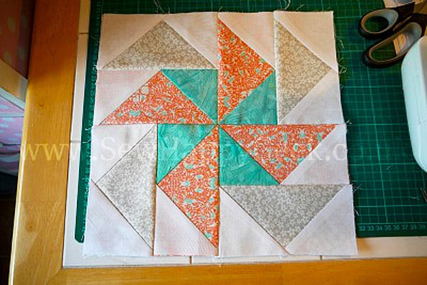 Flying Geese Pinwheel Block - pinwheel quilt patterns