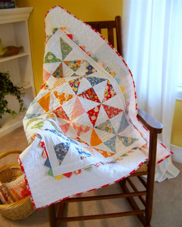 Pinwheel Baby Quilt - pinwheel quilt patterns