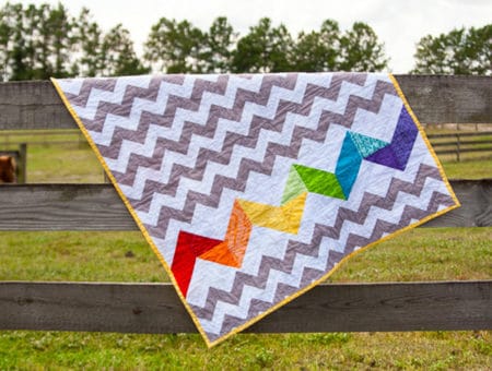 Rainbow Baby Quilt - chevron quilt patterns