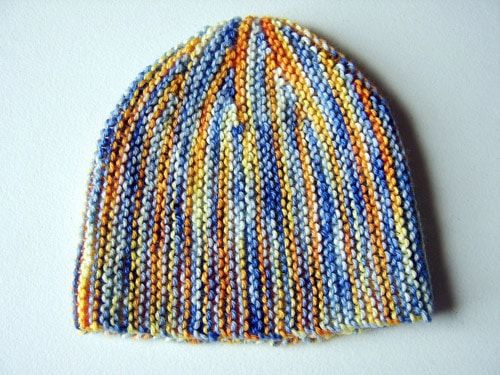Shortrows Sideways Hat - hat knitting patterns