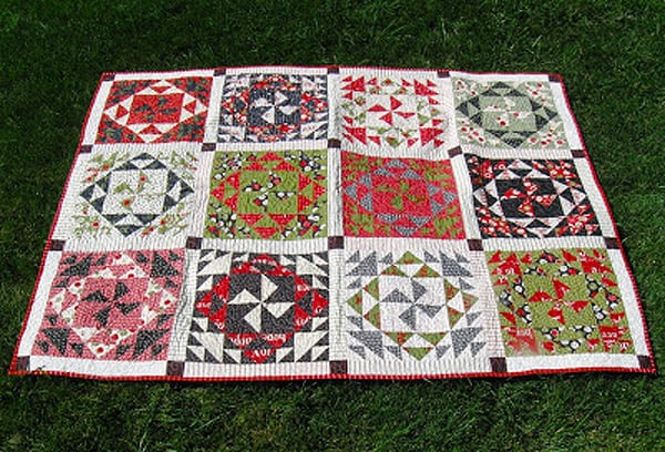 Spinning or Spiraling Quilt - pinwheel quilt patterns