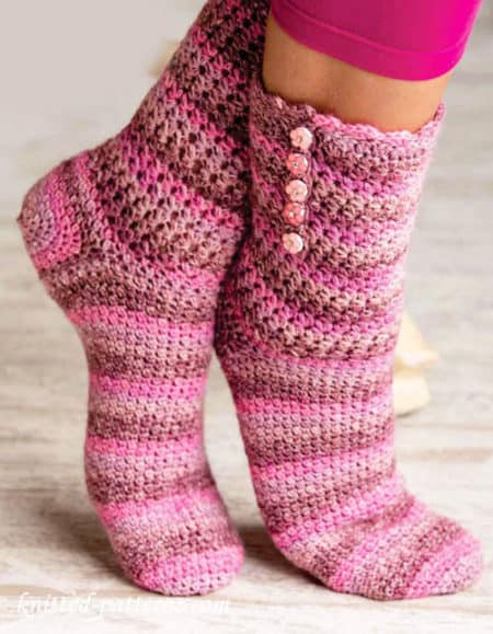 Star Stitch Crochet Socks