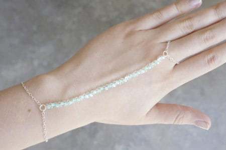 Turquoise Beaded Ring Bracelet - easy DIY bracelets