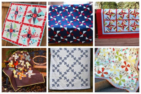 Those lovely, structured chevron quilt patterns just make you think of industrial, modern with a colorful take.