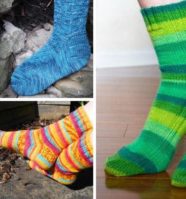 12 Sock Knitting Patterns for Beginners Using Circular Needles