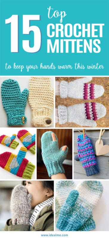 15 crochet mittens