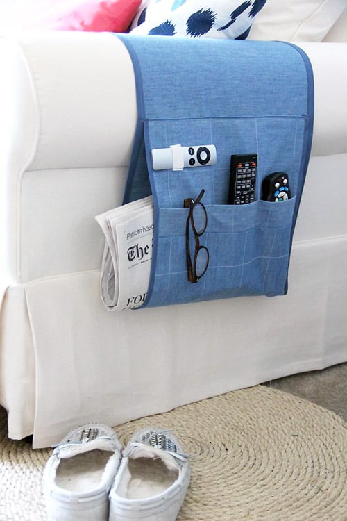 Arm Chair Remote Holder - DIY sewing projects