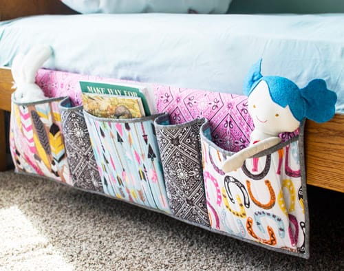 Bedside Pockets Organizer - DIY sewing projects