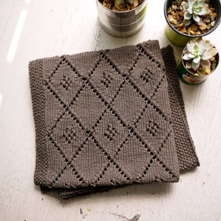 Chocolate Parfait - free baby blanket knitting patterns