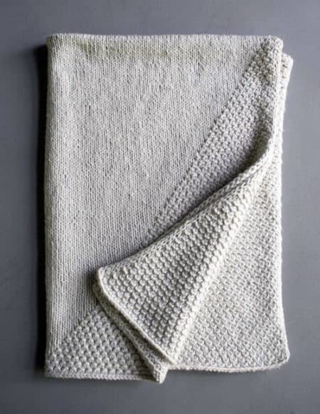 Cozy Corners - free baby blanket knitting patterns