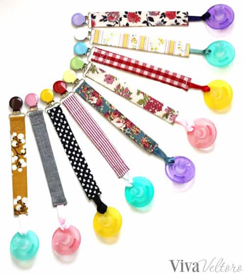 DIY Pacifier Clips - simple sewing projects