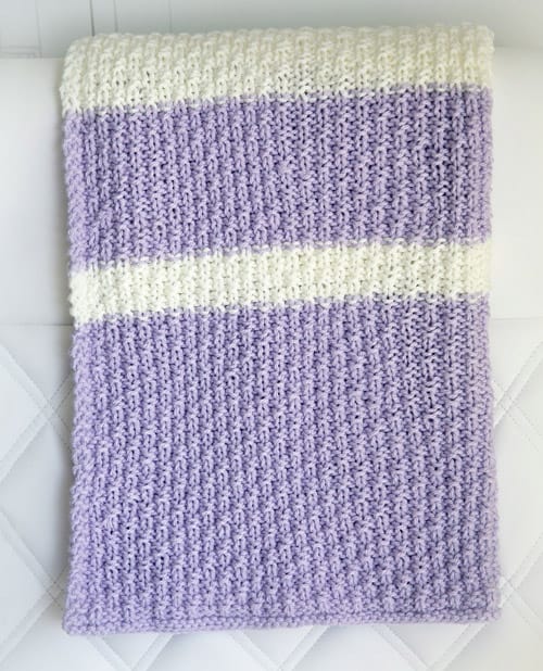 Easy Knit - free baby blanket knitting patterns