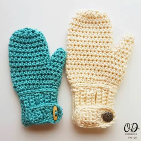 Easy-On - crochet mittens