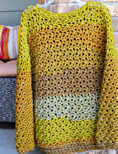Four-Hour Fall Sweater - free crochet sweater patterns