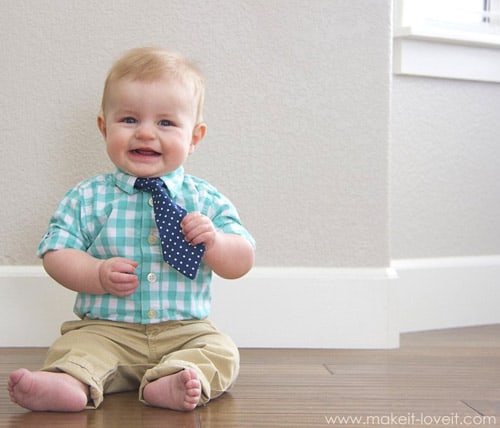 Little Guy Tie - simple sewing projects