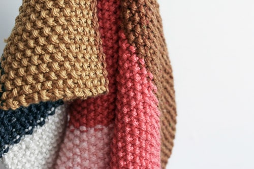Seed Stitch Knit - free baby blanket knitting patterns