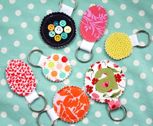 Whimsical Key Chains - simple sewing projects