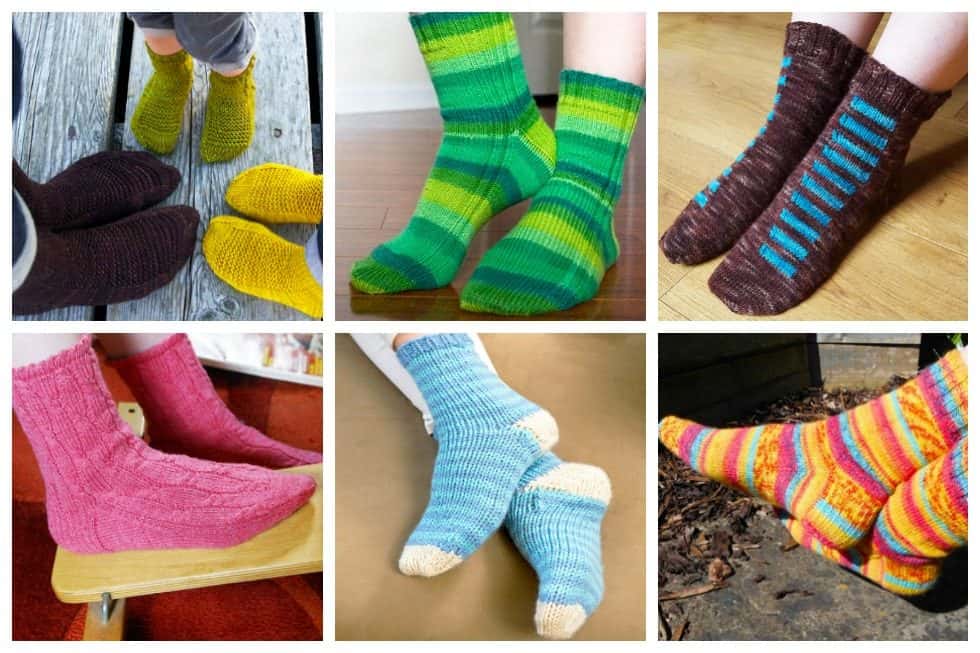 12 Sock Knitting Patterns For Beginners Using Circular