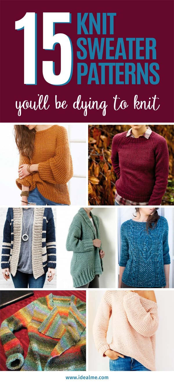 15 knit sweater patterns