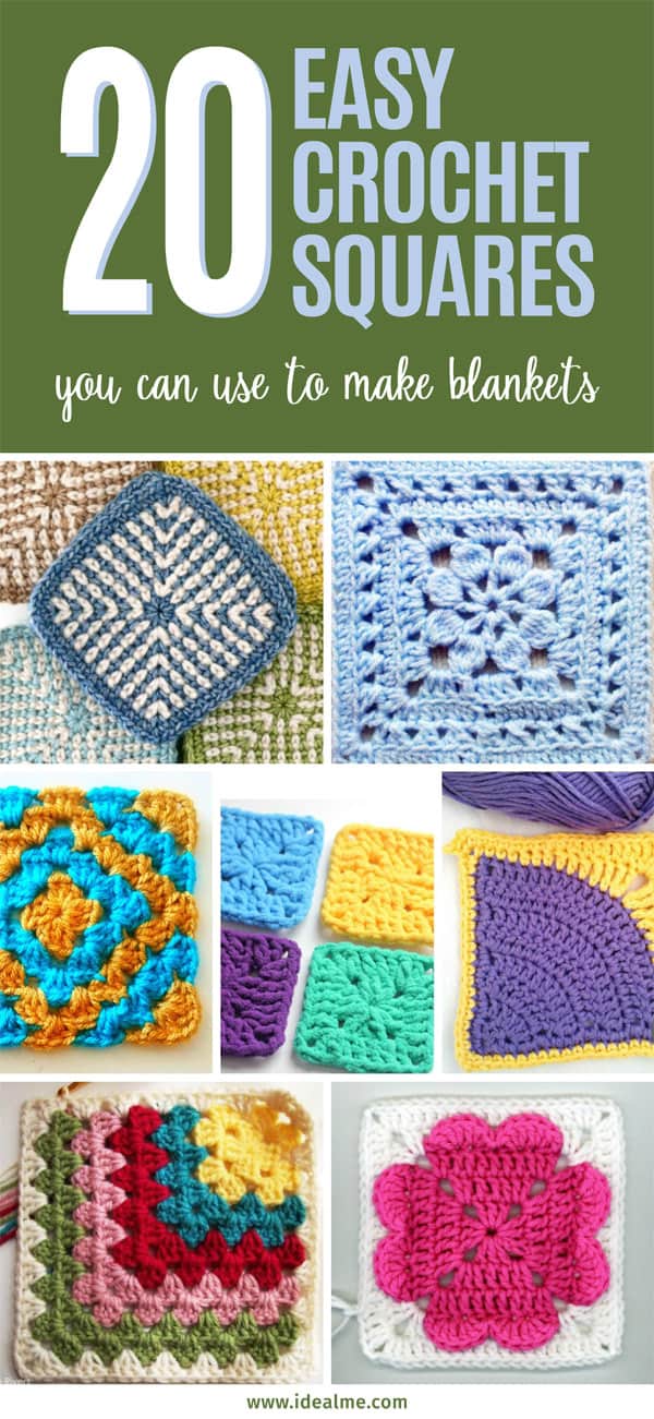 20 easy crochet squares