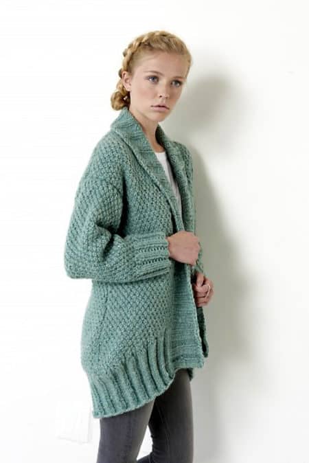 Bernat Cocoon Cardigan - knit sweater patterns