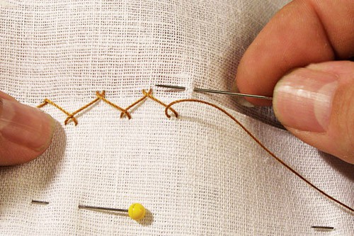Catch Stitch - sewing stitches