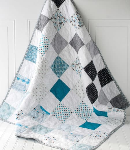 Color Blocked - easy baby quilt patterns