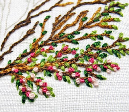 French Knot - sewing stitches