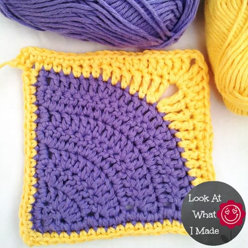 Iced Pie Square - easy crochet squares