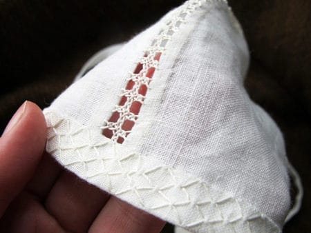 Interlaced Herringbone - sewing stitches